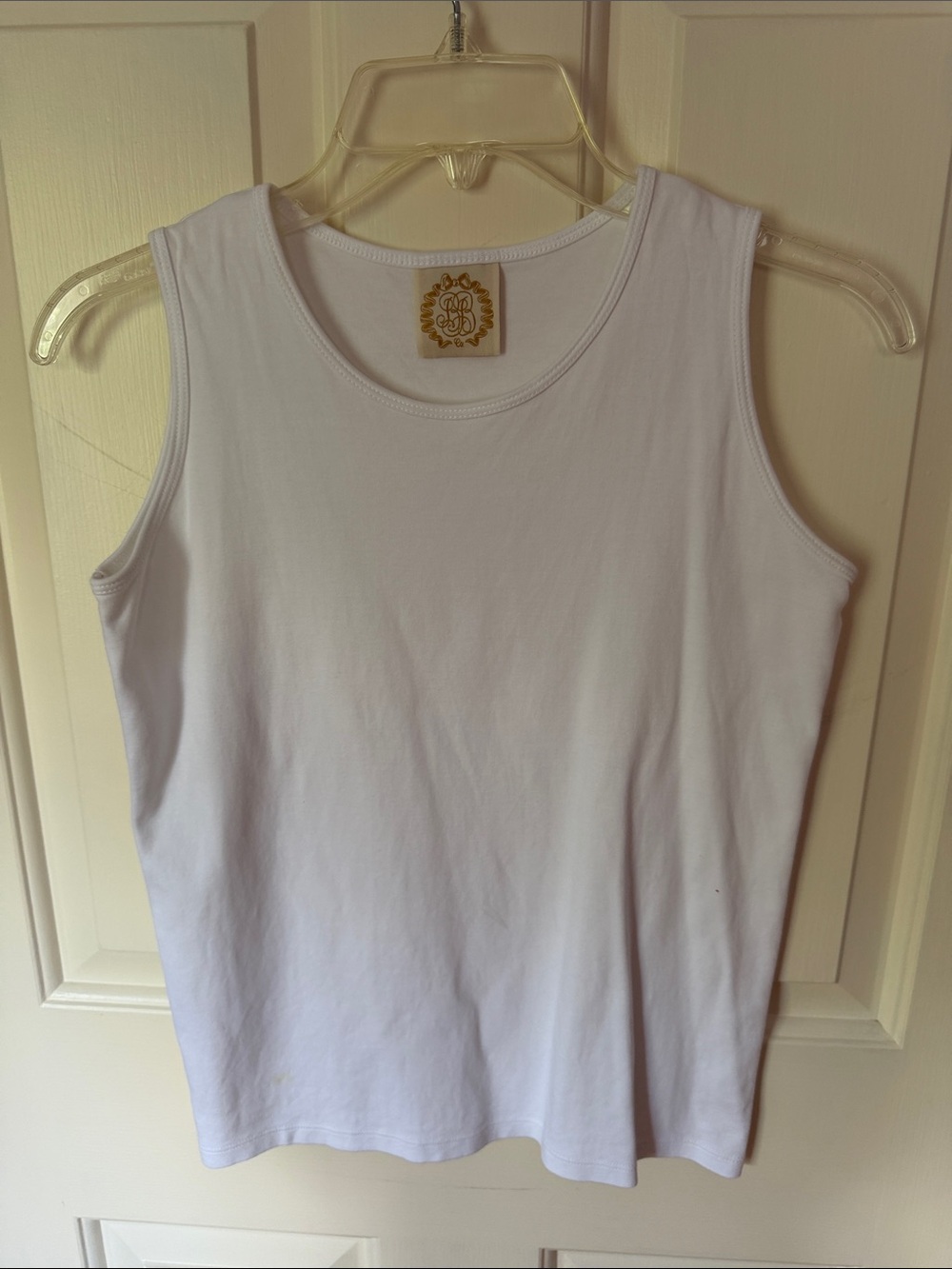 The Beaufort Bonnet Company White Girls' Tank Top